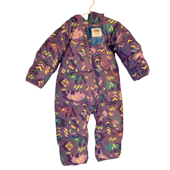 Columbia Other - New Columbia Snuggly Bunny Baby Suit 12-18 Months Paisley Purple